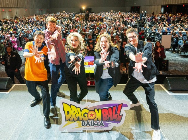 Scene from New York Comic Con 2024 during the Dragon Ball DAIMA event