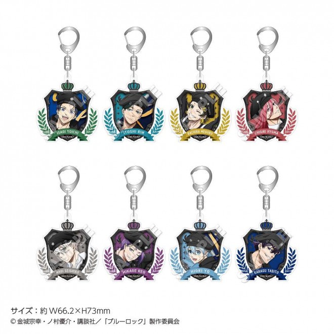 Blue Lock POP UP Store Loft – Flag Series Merchandise Acrylic Keychains