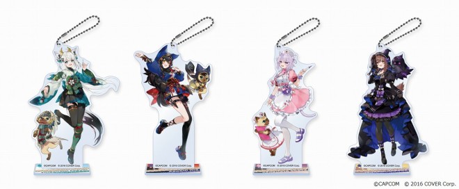Monster Hunter x Hololive Acrylic Stand Keychains (4 types)