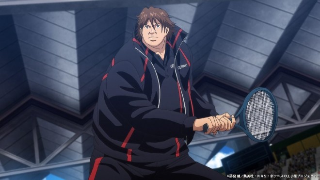 Scene from The New Prince of Tennis U-17 World Cup Semifinal (C) Takeshi Konomi/Shueisha, NAS, The New Prince of Tennis Project