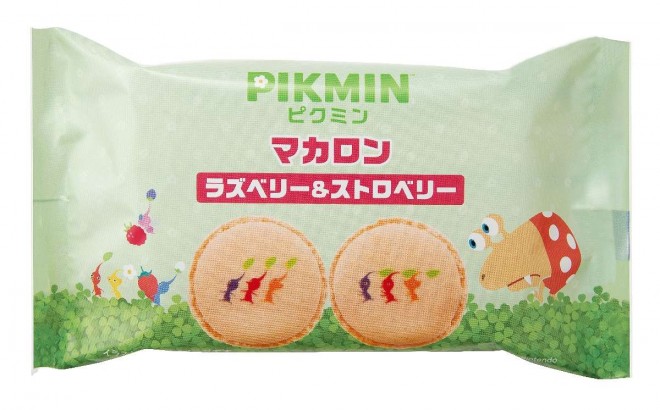 Pikmin Macarons (Raspberry & Strawberry) – ¥298 (Tax Included)
