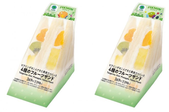 Four Fruit Sandwich Made with Fruits Pikmin Brought – ¥398 (Tax Included)