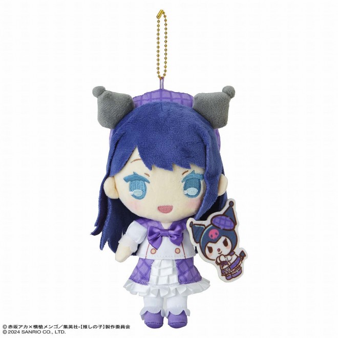 Oshi no Ko x Sanrio Collaboration Mascot Holders Kuromi × Akane Kurokawa