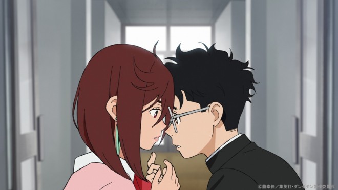 Okarun x Momo via Anime Dandadan EP5