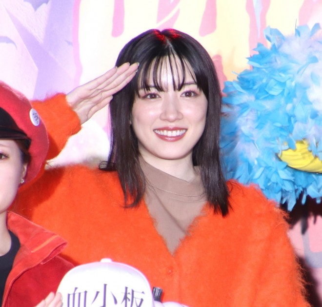 Mei Nagano as Red Blood Cell at the 'Cells at Work!' Halloween Party (C) ORICON News Inc."