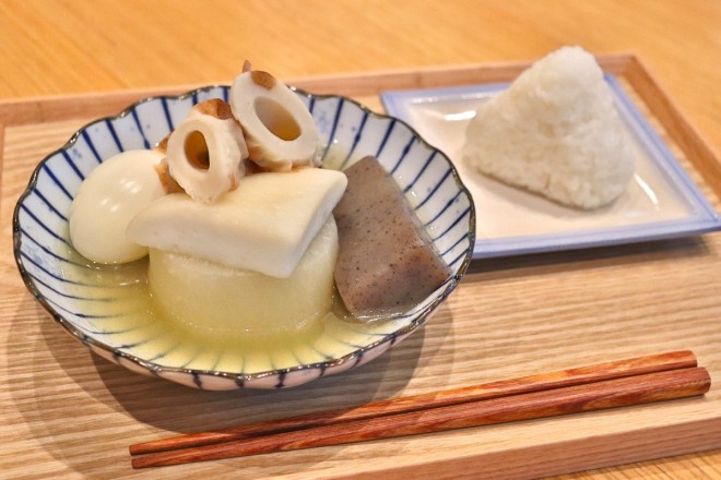 White Oden with Salted Rice Ball - Rotunda Kazegaoka (©Studio Ghibli)