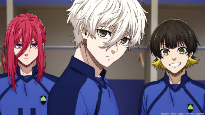 Chigiri, Nagi, bachira from anime Blue Lock vs. U-20 Japan EP30 (S2 EP6)