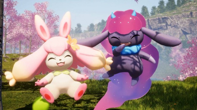 Visuals from the game Palworld