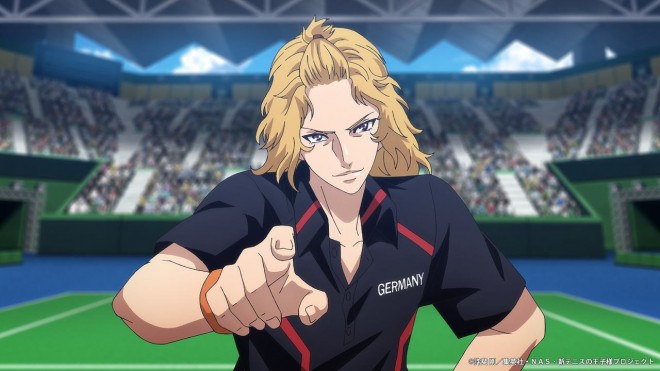 Scene from The New Prince of Tennis U-17 World Cup Semifinal (C) Takeshi Konomi/Shueisha, NAS, The New Prince of Tennis Project