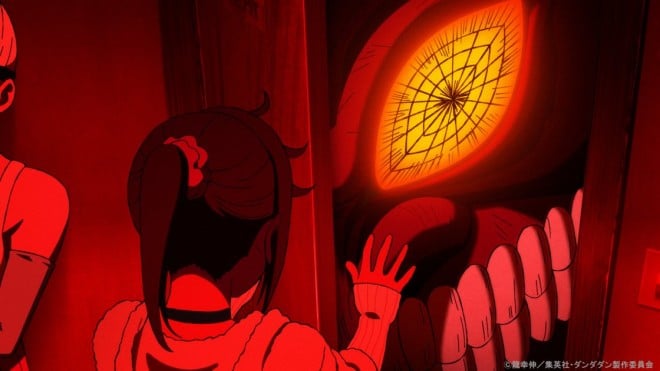 Momo faces off against the rampaging Turbo Granny.