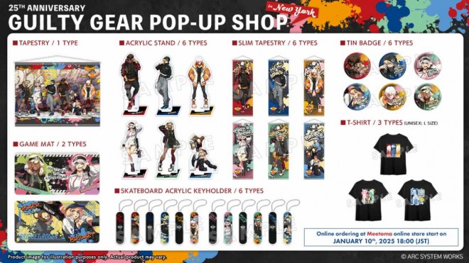 25th anniversary of the GUILTY GEAR Products