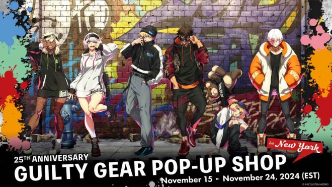 To celebrate the 25th anniversary of the GUILTY GEAR series, a pop-up shop