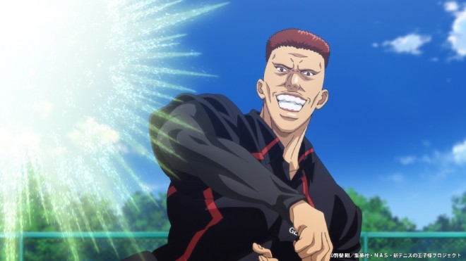 Scene from The New Prince of Tennis U-17 World Cup Semifinal (C) Takeshi Konomi/Shueisha, NAS, The New Prince of Tennis Project