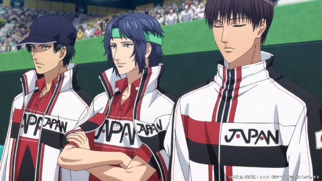 Scene from The New Prince of Tennis U-17 World Cup Semifinal (C) Takeshi Konomi/Shueisha, NAS, The New Prince of Tennis Project