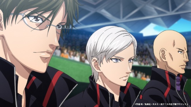 Scene from The New Prince of Tennis U-17 World Cup Semifinal (C) Takeshi Konomi/Shueisha, NAS, The New Prince of Tennis Project