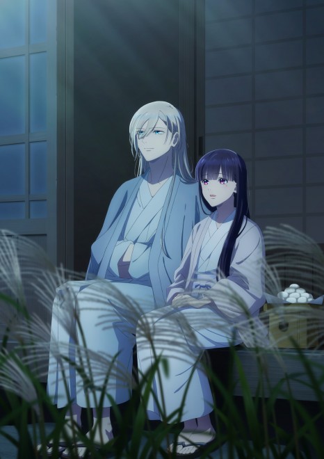 New "Moon Viewing" visual for My Happy Marriage featuring Miyo and Kiyoka.