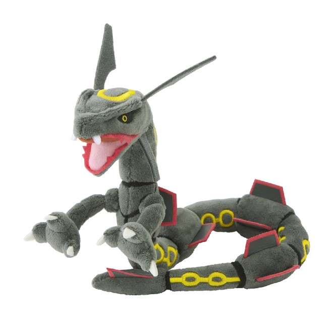 Shiny Black Rayquaza debuts in the Pokemon fit plush series.