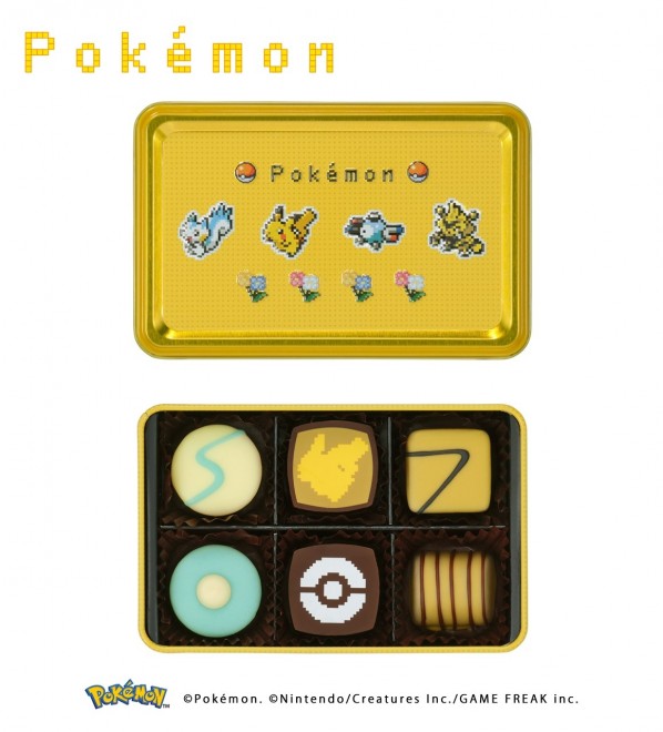 The new “Pokémon Meets Mary Chocolate” collection Assorted Box (Electric): 6 pieces, ¥1,404 (tax included)