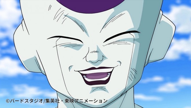 A smiling Vegeta and Frieza?