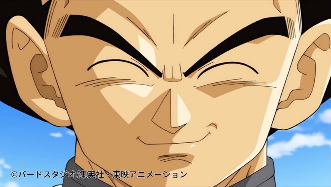 A smiling Vegeta and Frieza?