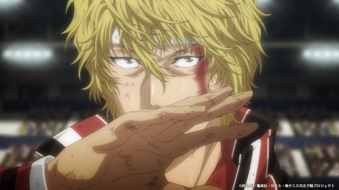 Scene from The New Prince of Tennis U-17 World Cup Semifinal (C) Takeshi Konomi/Shueisha, NAS, The New Prince of Tennis Project