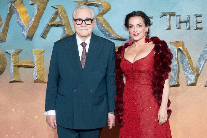 Brian Cox & Wife Nicole Ansari at the World Premiere of The Lord of the Rings: The War of the Rohirrim