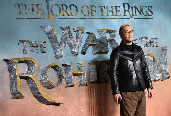 Director Kenji Kamiyama at the world premiere of The Lord of the Rings: The War of the Rohirrim (In theaters December 27).