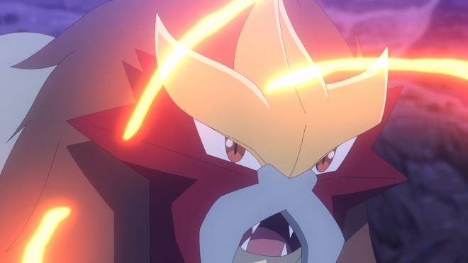 Entei from the Pokémon anime