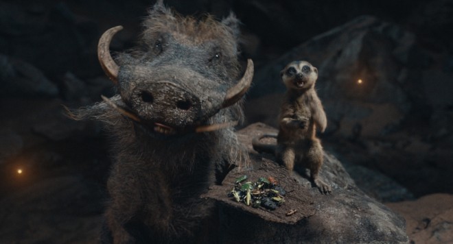 Timon and Pumbaa in Mufasa: The Lion King (In theaters December 20)