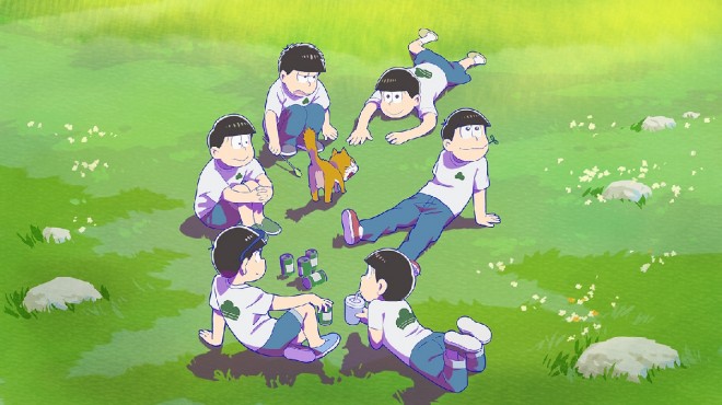 Teaser visual for Mr. Osomatsu Season 4, premiering July 2025.
