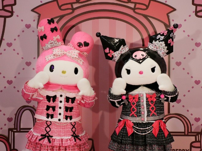My Melody and Kuromi in their new costumes