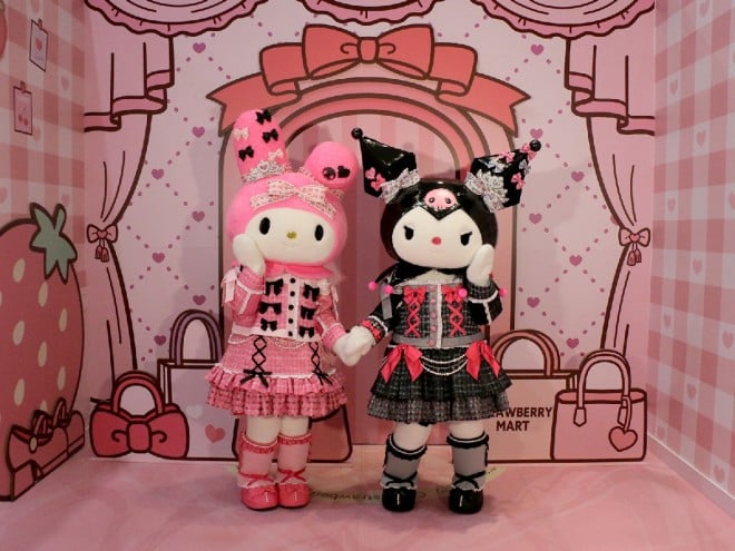 My Melody and Kuromi in their new costumes