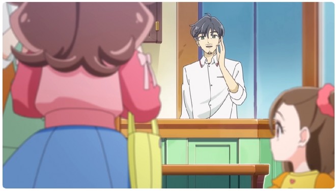 Scene from 'You and Idol Pretty Cure♪' featuring Sakura Kazu