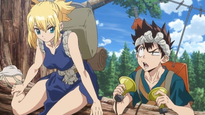 Chrome and Kohaku from Dr.STONE SCIENCE FUTURE EP5