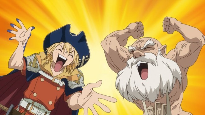 Ryusui Nanami and Kaseki from Dr.STONE SCIENCE FUTURE EP5