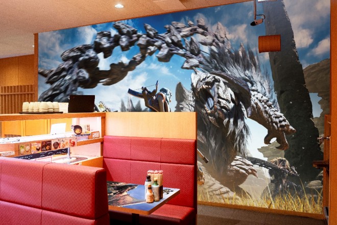 Monster Hunter x Sushiro Collab Store Interior Design