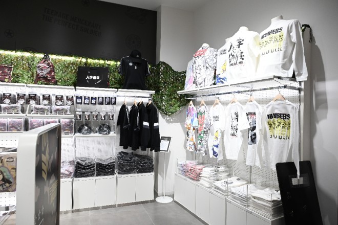 A glimpse inside the "Teenage Mercenary" pop-up store