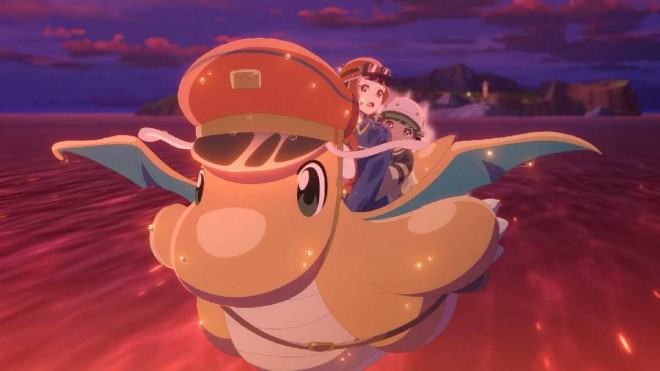 Scene preview from the new Pokémon anime ‘Dragonite and the Mailman’