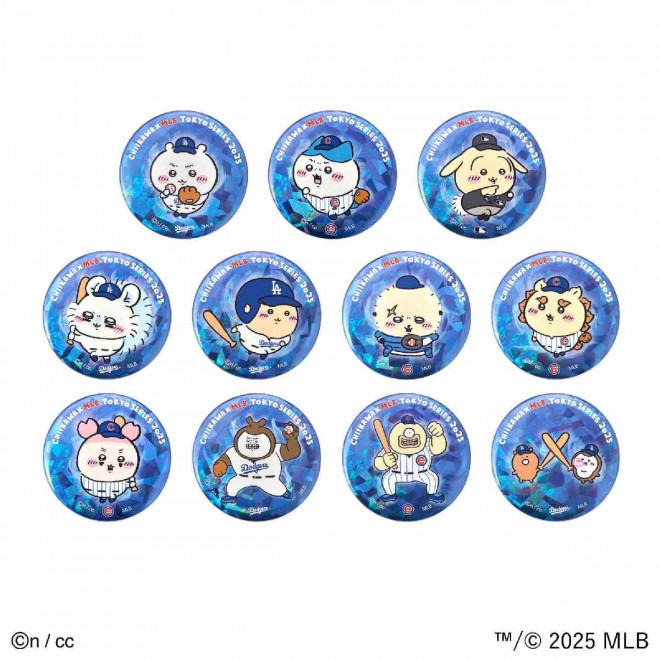 Chiikawa × MLB TOKYO SERIES Hologram Can Badges