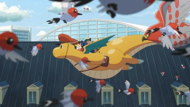Scene preview from the new Pokémon anime ‘Dragonite and the Mailman’