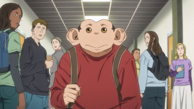 Scene cut from The Darwin Incident anime
