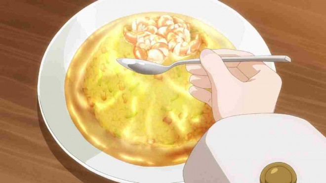 Scene cut from the TV anime Welcome to the Outcast's Restaurant!