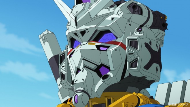 Scene cut from Mobile Suit Gundam GQuuuuuuX Episode 2
