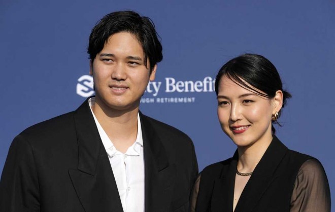 Shohei Ohtani and Mamiko