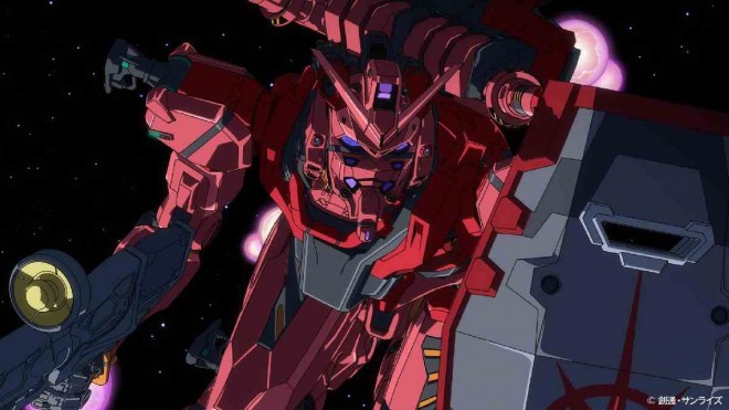 A scene from Mobile Suit Gundam GQuuuuuuX