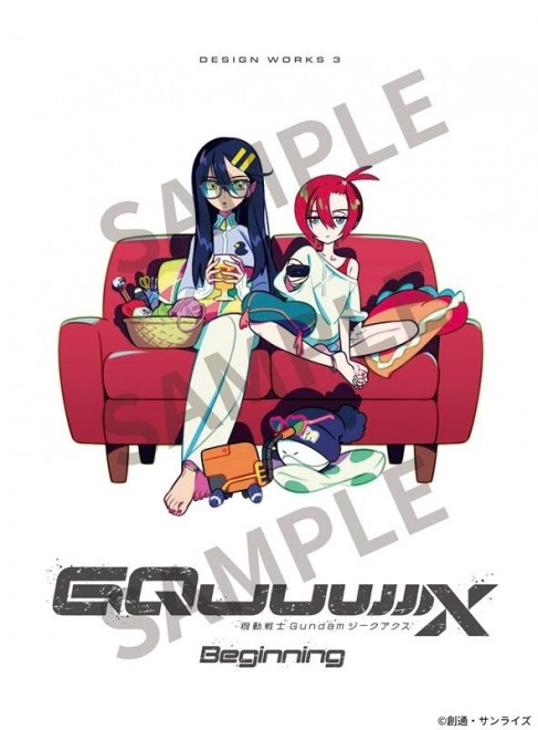 Matchu and Nyaan featured in the exclusive DESIGN WORKS 3 booklet distributed at Gundam GQuuuuuuX -Beginning- re-release screenings.