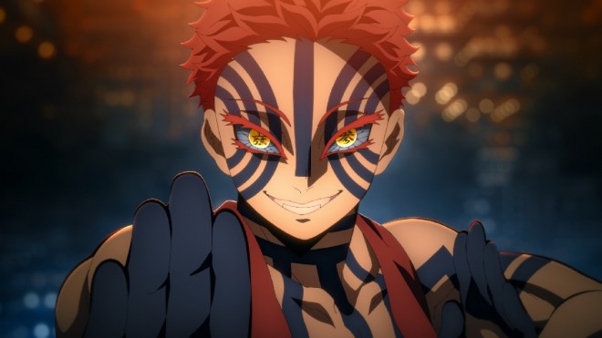 Scene cut from Demon Slayer: Kimetsu no Yaiba – Infinity Castle Arc: Part 1 – Akaza’s Return 
