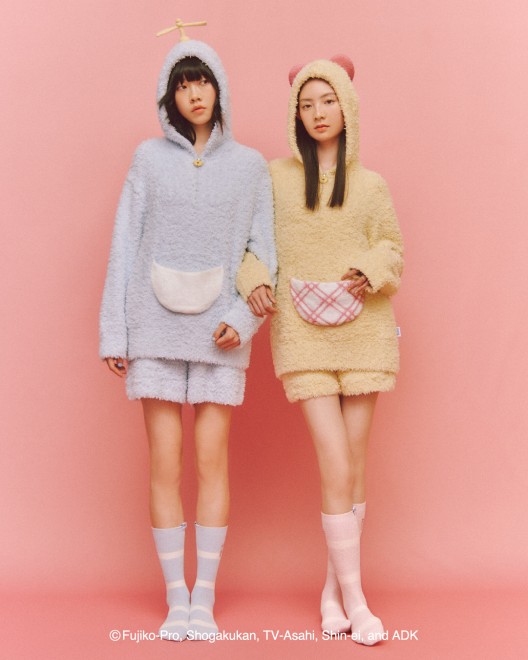 Doraemon-themed loungewear and accessories from Gelato Pique, including Take-copter headband