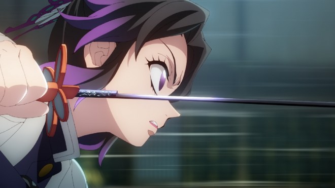 Scene from the movie Demon Slayer: Kimetsu no Yaiba – Infinity Castle Arc Part 1: Akaza Returns