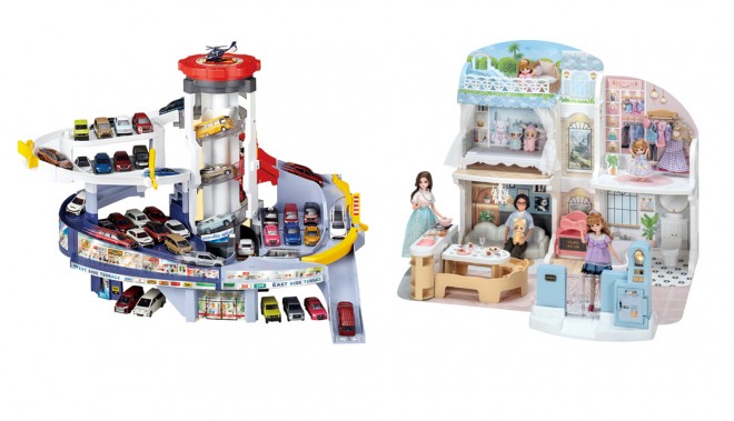 Takara Tomy’s Grand Mall Tomica Building and Licca-chan House Talking Auto-Lock Two-Story Grand Maison won Grand Awards at the Japan Toy Awards 2025.